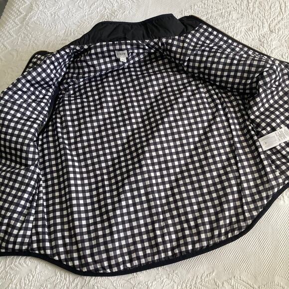 J. Crew Factory Black Quilt Puffer Vest Style BJ901 classic preppy Women’s Large - Picture 11 of 11